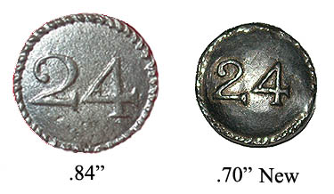 24th Regt Buttons